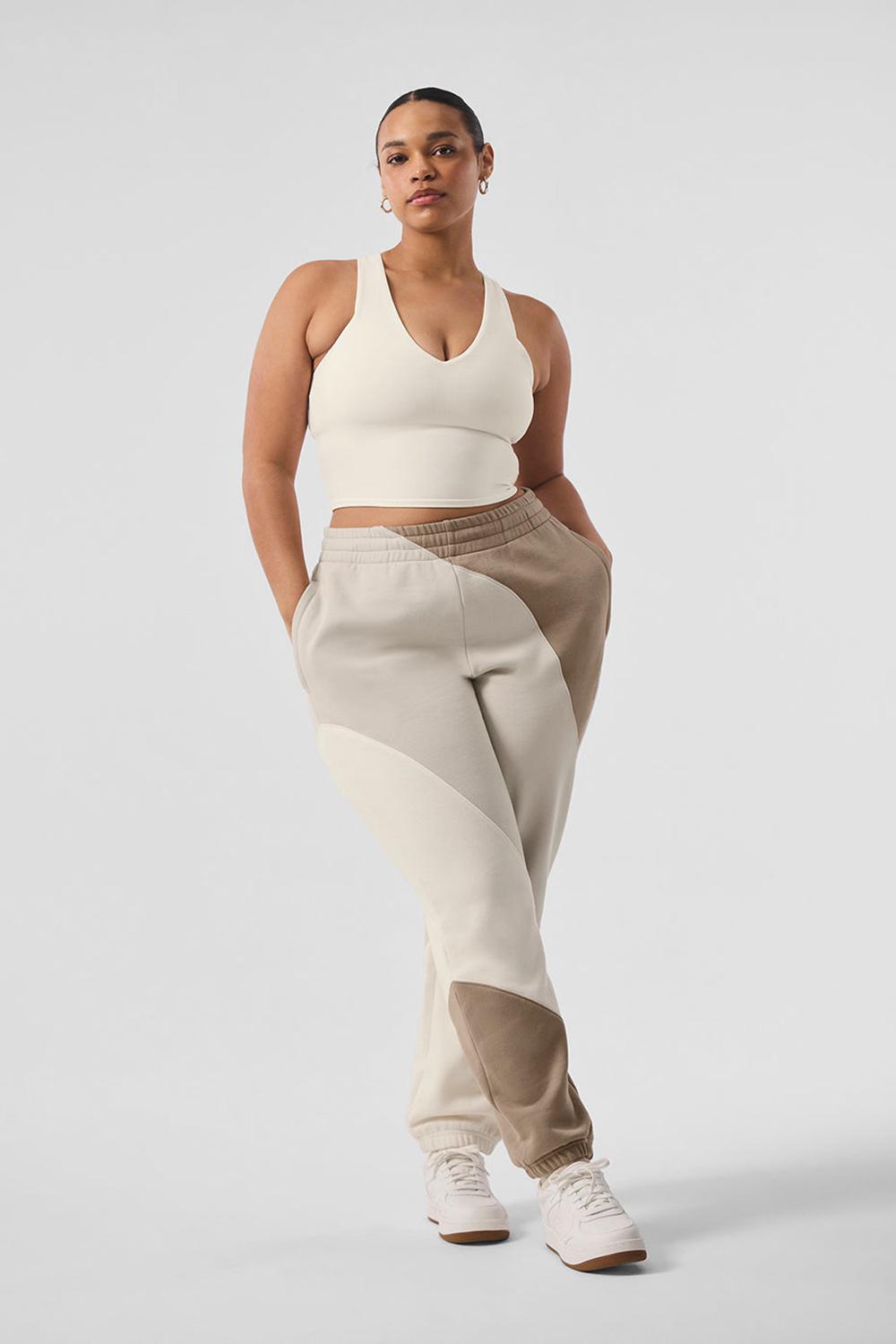 Ivory / Bone / Gravel Women Alo Yoga Make Waves Sweatpant | Australia  68254-TJEK