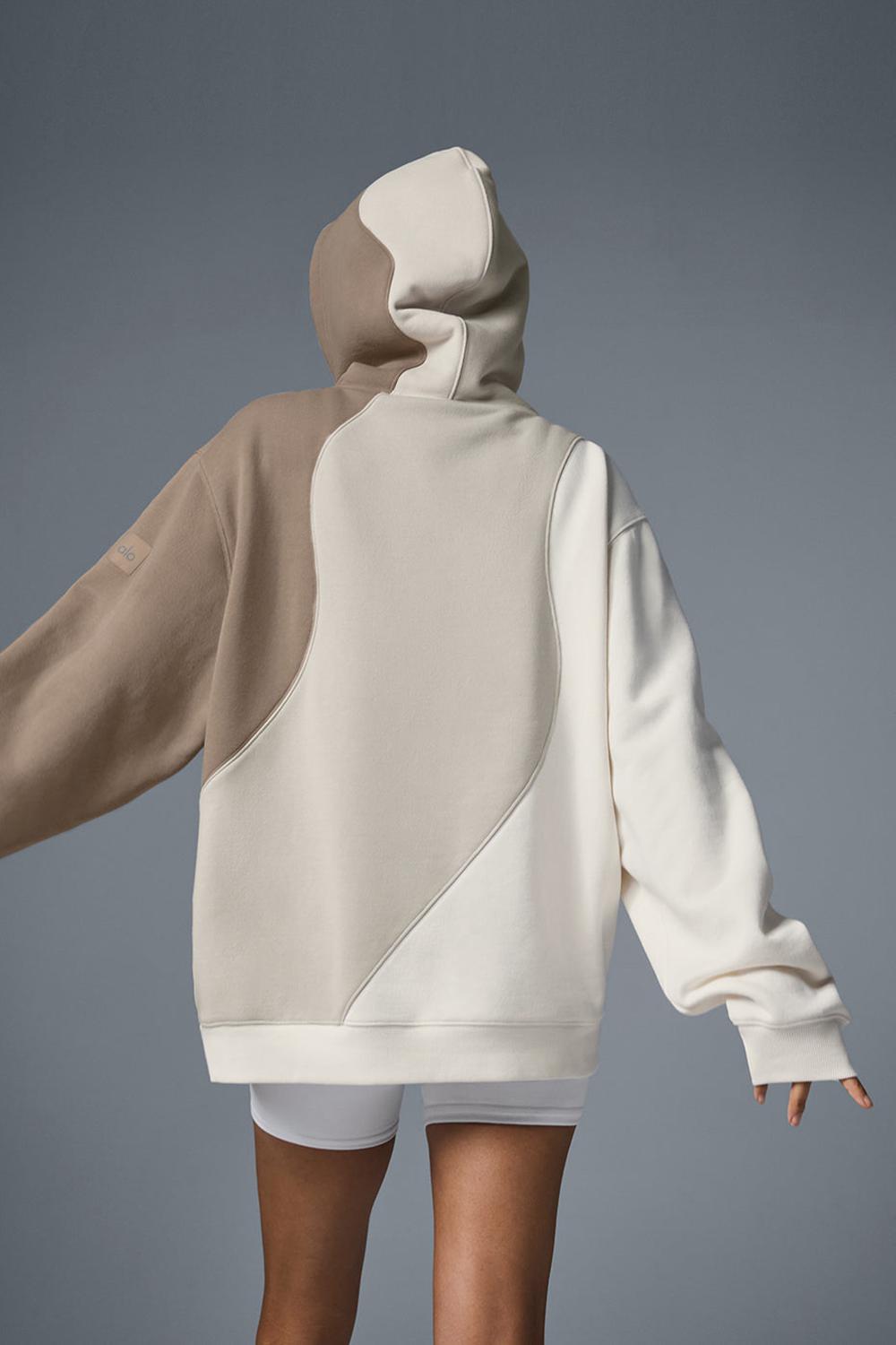 Ivory / Bone / Gravel Women Alo Yoga Make Waves Hoodie | Australia  41786-RJNK