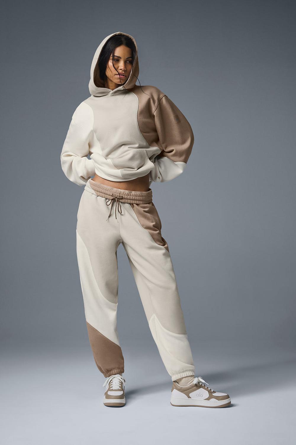 Ivory / Bone / Gravel Women Alo Yoga Make Waves Hoodie | Australia  41786-RJNK