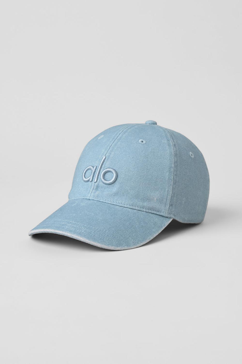 Light Denim Women Alo Yoga Washed Off-Duty Cap | Australia  41208-JLES