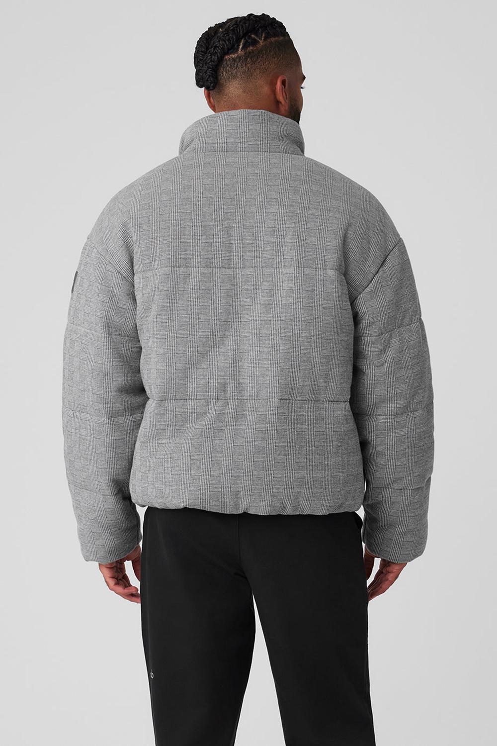 Light Glenplaid Men Alo Yoga Glenplaid Colosseum Stage Puffer Jacket | Australia  25340-FQOZ