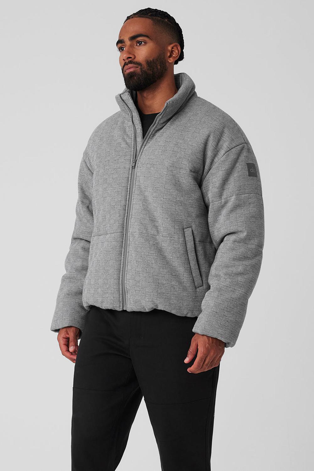 Light Glenplaid Men Alo Yoga Glenplaid Colosseum Stage Puffer Jacket | Australia  25340-FQOZ