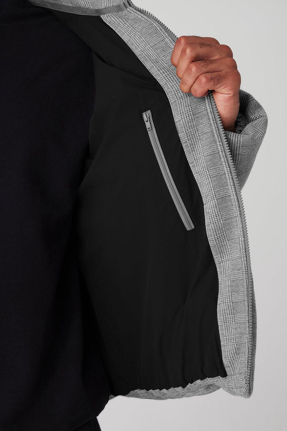 Light Glenplaid Men Alo Yoga Glenplaid Colosseum Stage Puffer Jacket | Australia  25340-FQOZ