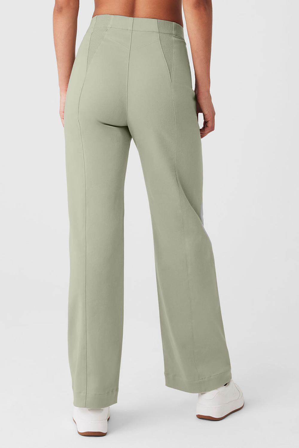 Limestone Women Alo Yoga High-Waist On Point Moto Pant | Australia  58431-CGYF
