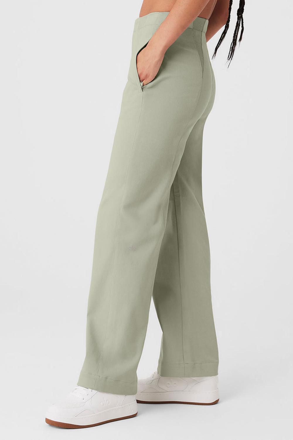 Limestone Women Alo Yoga High-Waist On Point Moto Pant | Australia  58431-CGYF