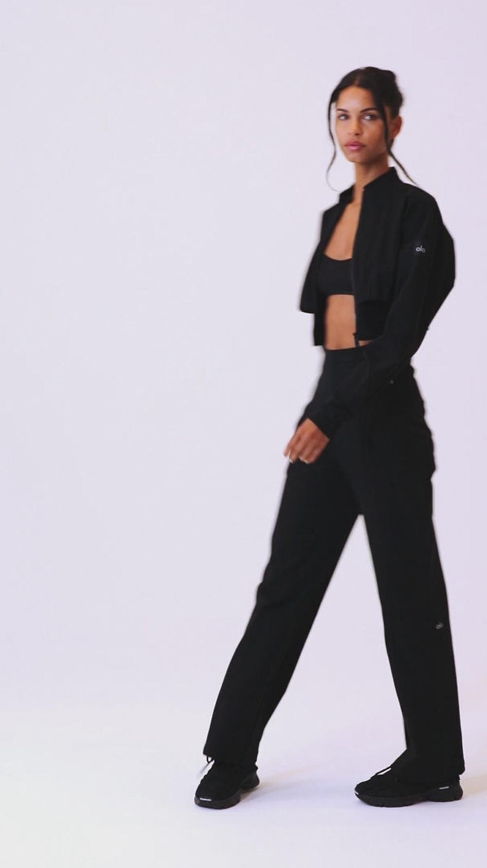 Limestone Women Alo Yoga High-Waist On Point Moto Pant | Australia  58431-CGYF