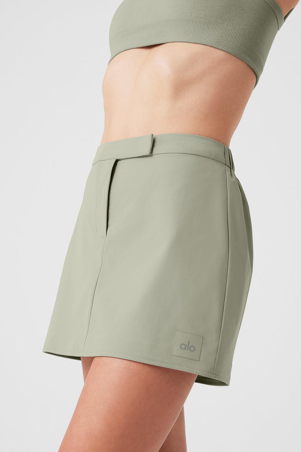 Limestone Women Alo Yoga High Speed Mini Skirt | Australia  52367-ASBM