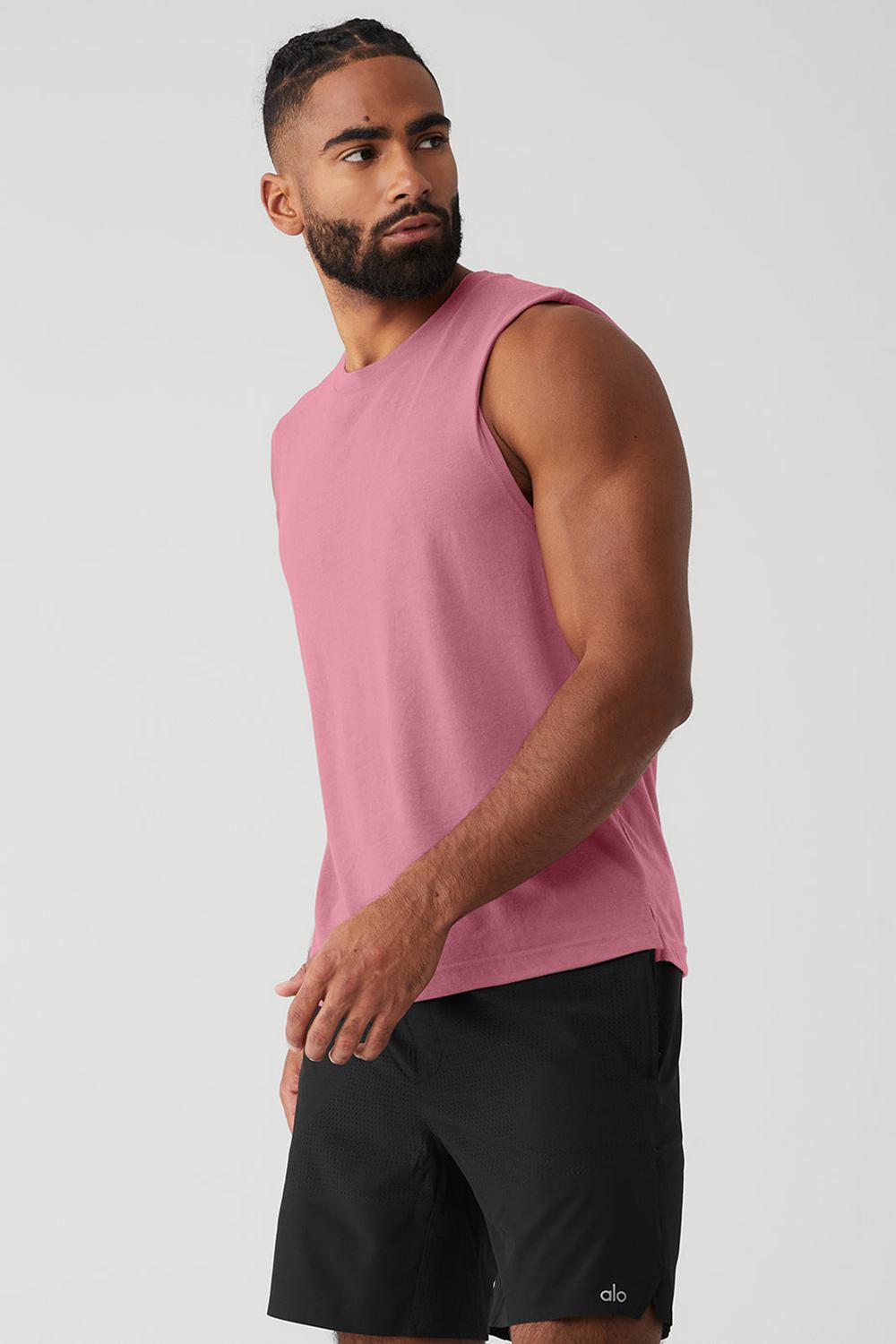 Mars Clay Men Alo Yoga The Triumph Muscle Tank | Australia  85290-SABY