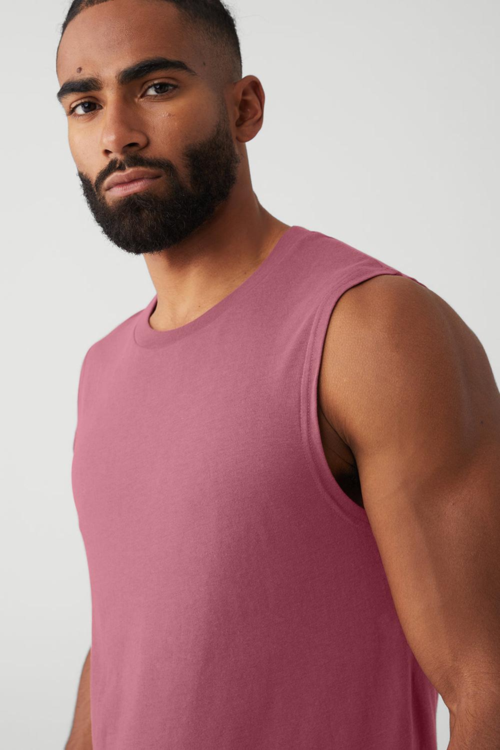 Mars Clay Men Alo Yoga The Triumph Muscle Tank | Australia  85290-SABY