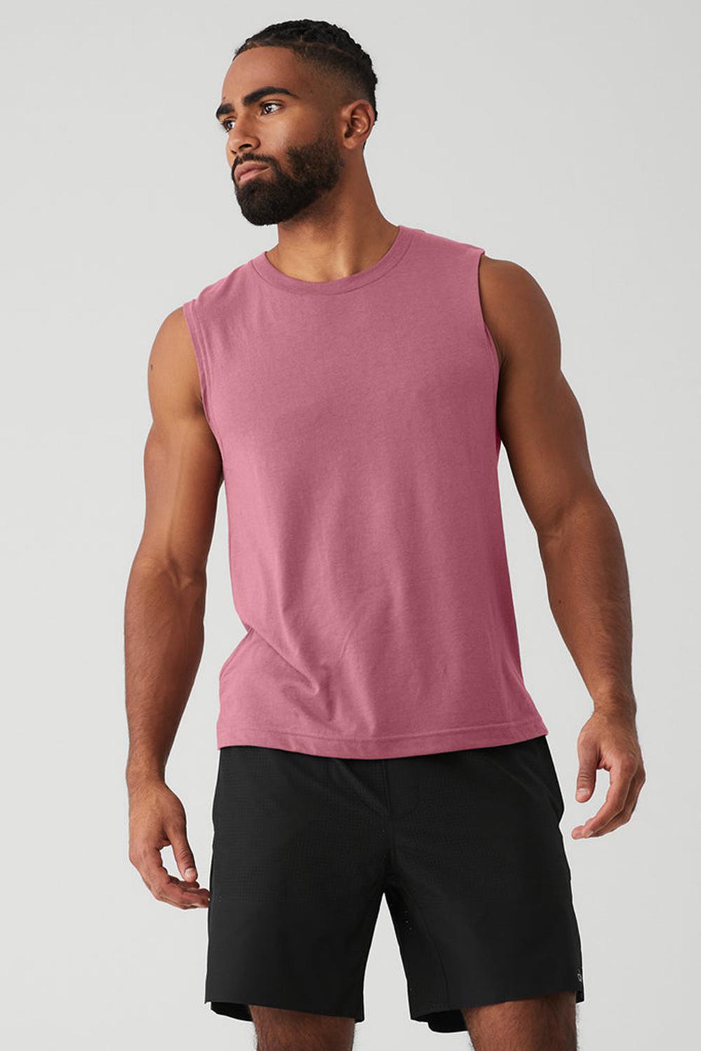 Mars Clay Men Alo Yoga The Triumph Muscle Tank | Australia  85290-SABY