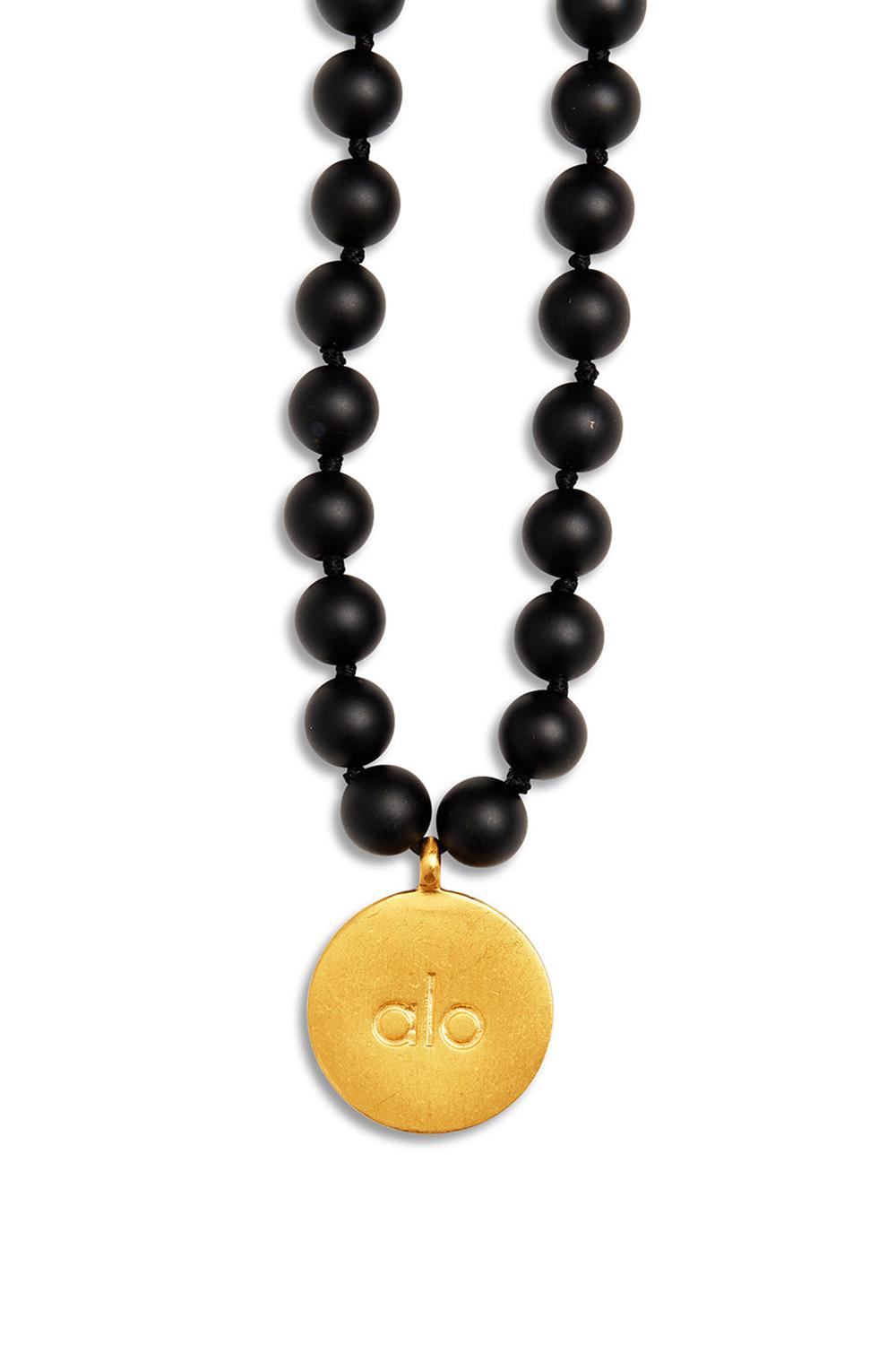 Matte Black Men Alo Yoga Black Onyx Mala Necklace | Australia  47580-XZKV