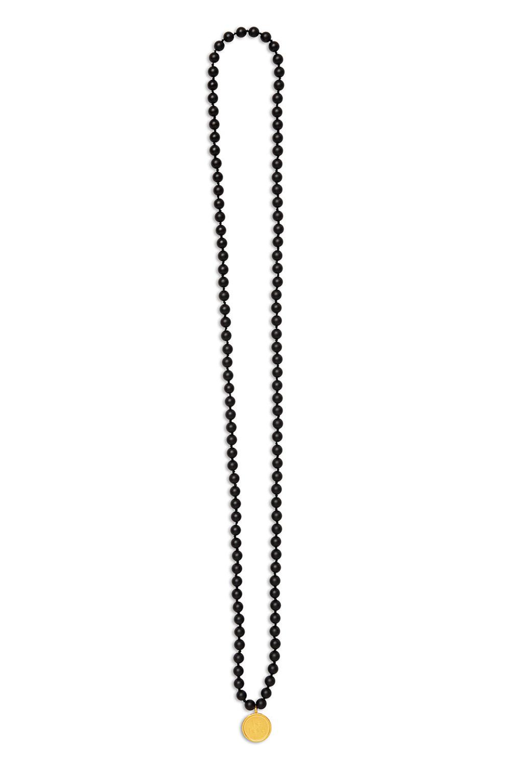 Matte Black Men Alo Yoga Black Onyx Mala Necklace | Australia  47580-XZKV