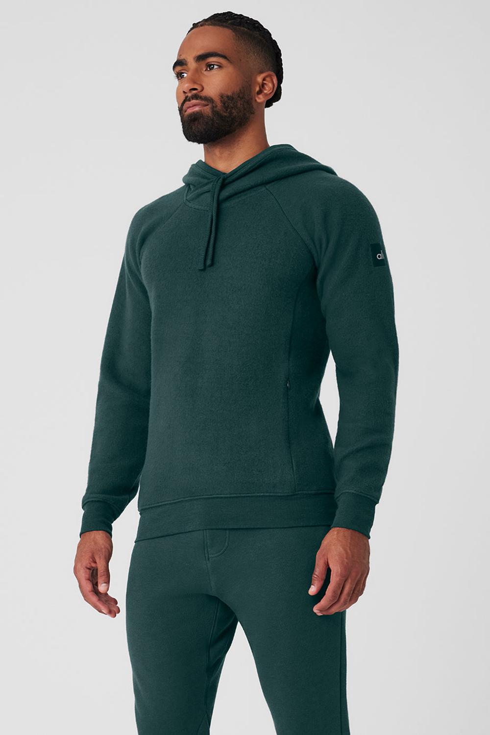 Midnight Green Men Alo Yoga The Triumph Hoodie | Australia  94057-DQHU