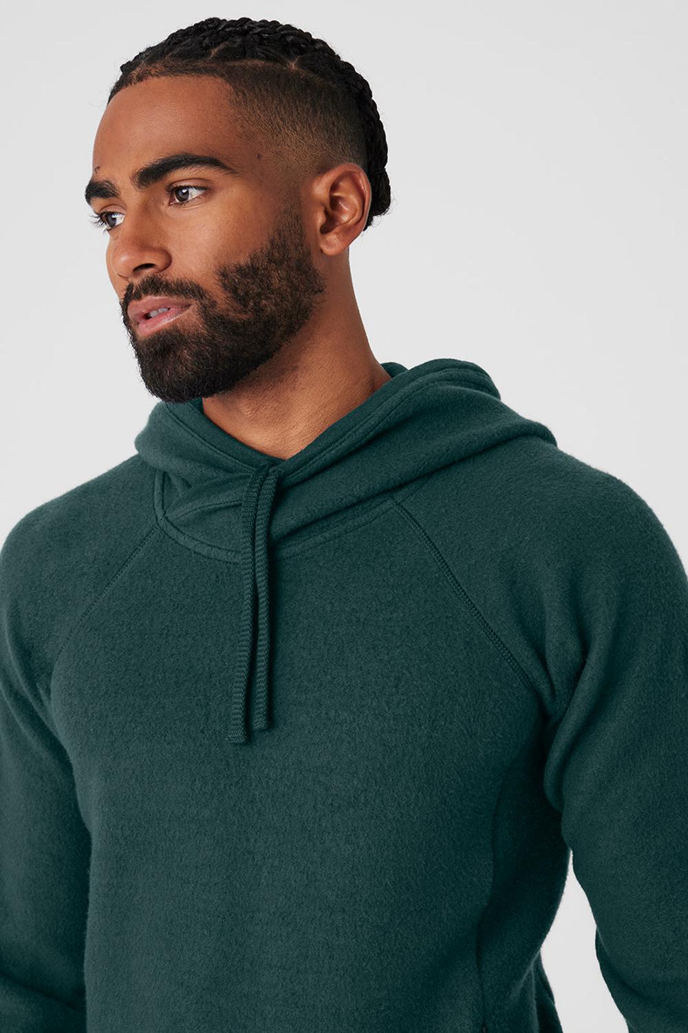 Midnight Green Men Alo Yoga The Triumph Hoodie | Australia  94057-DQHU