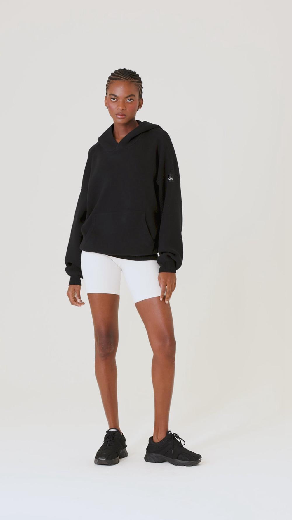 Midnight Green Women Alo Yoga Scholar Hooded Sweater | Australia  72359-ZSAC