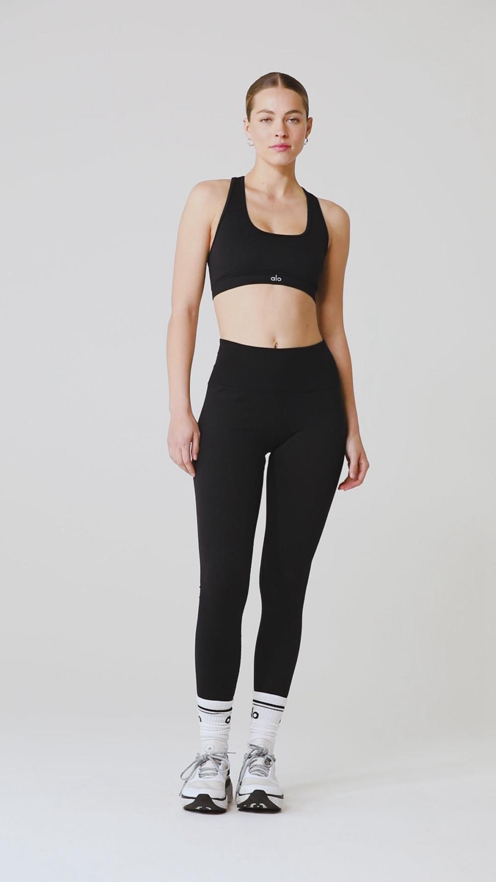 Midnight Green Women Alo Yoga Seamless High-Waist Ribbed Legging | Australia  15076-NKSA