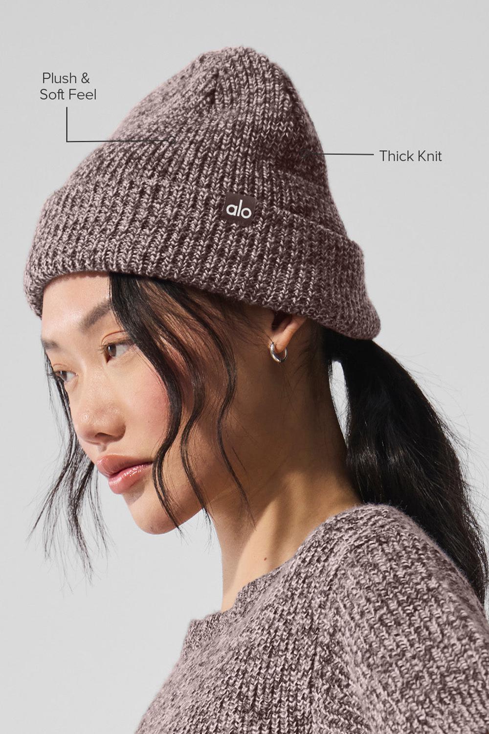 Mushroom Marl Women Alo Yoga Marl Beanie | Australia  53862-CUTQ