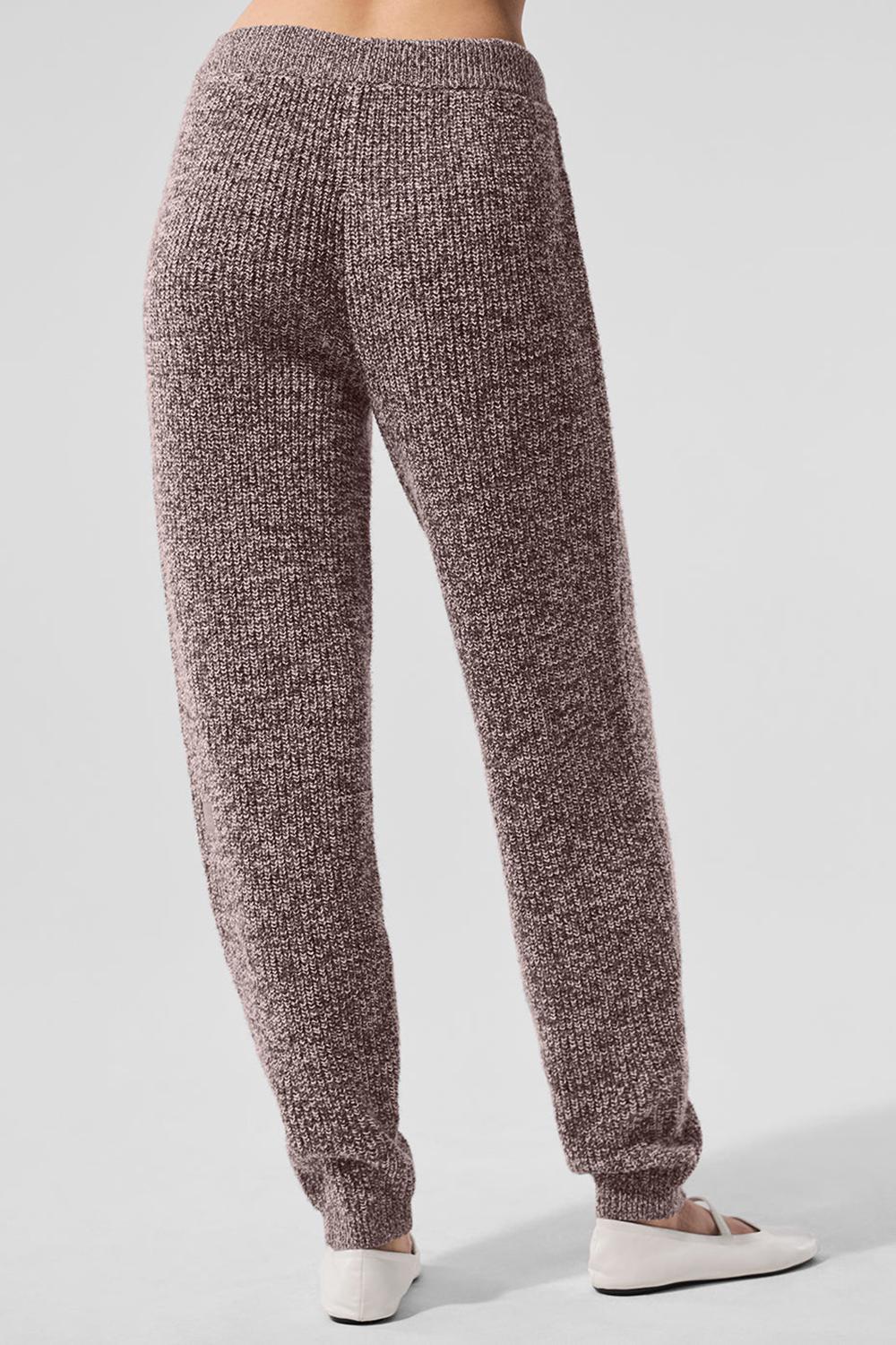 Mushroom Marl Women Alo Yoga Marl Sweater Pant | Australia  45718-MEWF