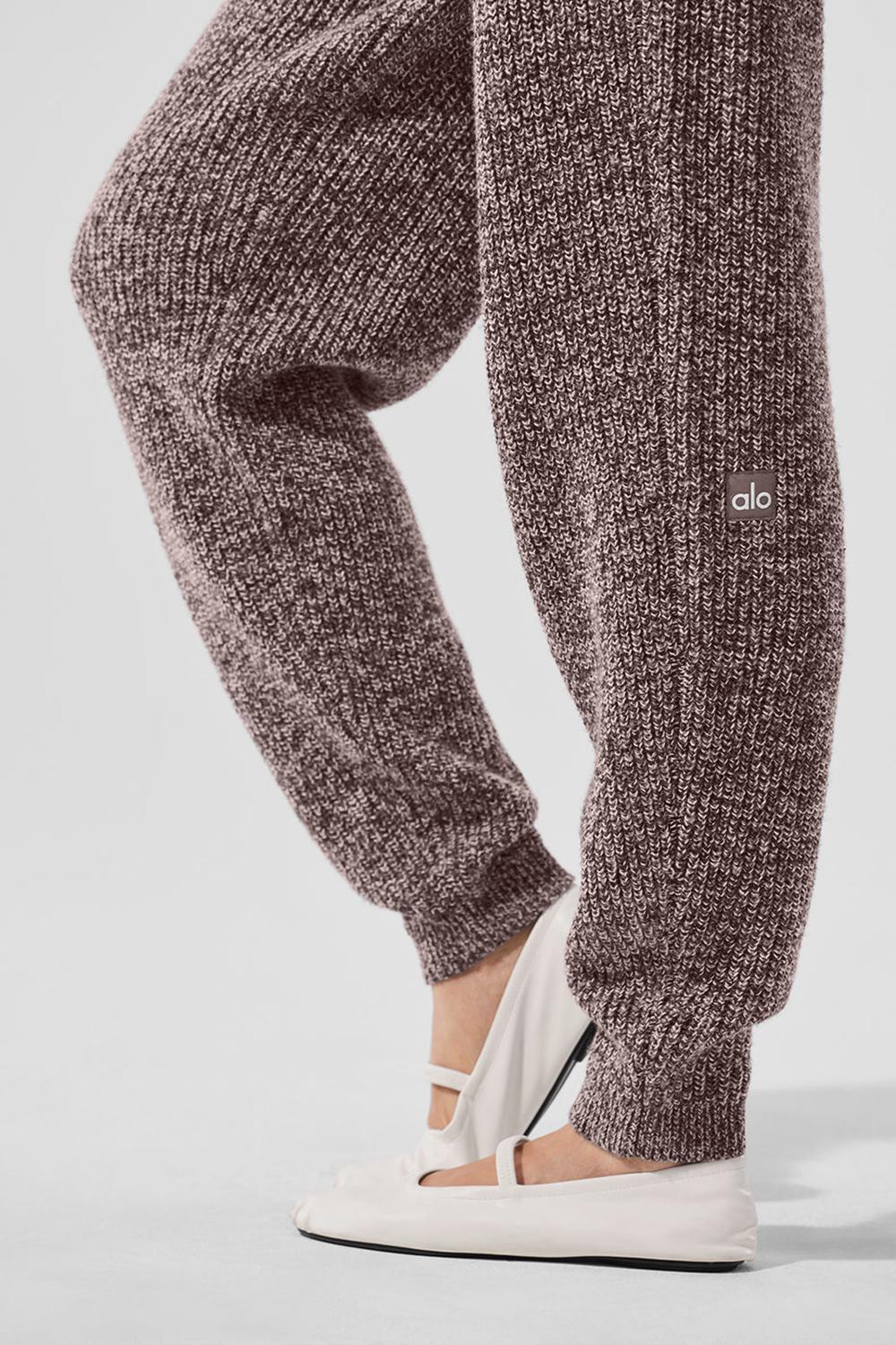 Mushroom Marl Women Alo Yoga Marl Sweater Pant | Australia  45718-MEWF