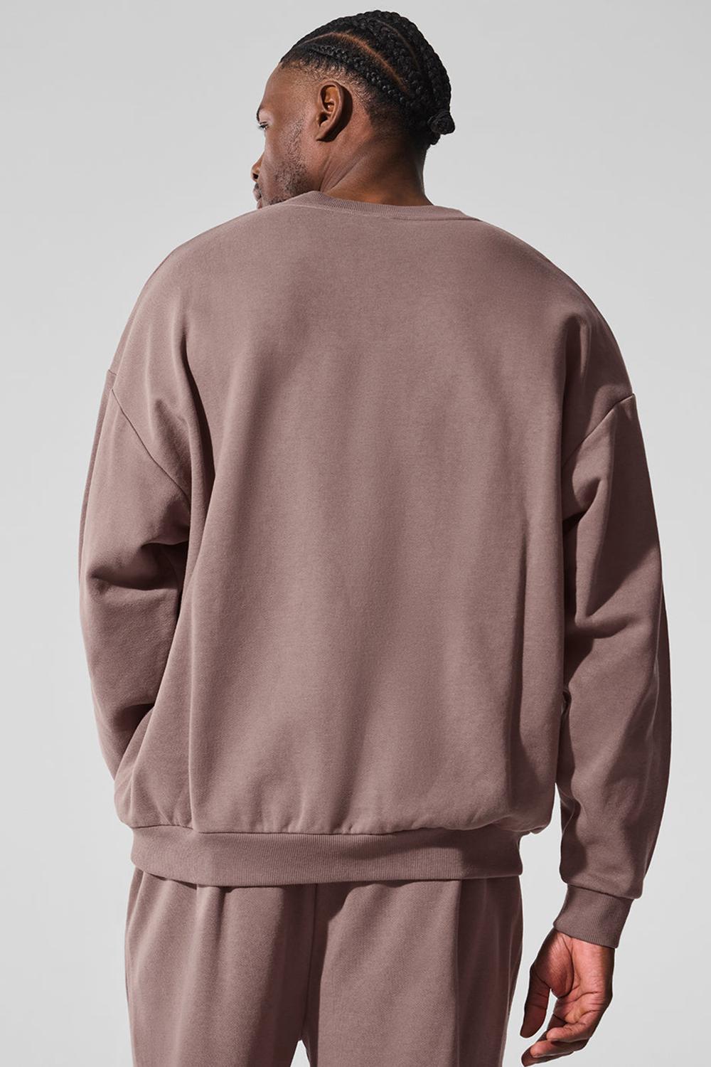 Mushroom Men Alo Yoga Accolade Crew Neck Pullover | Australia  97385-AQWD