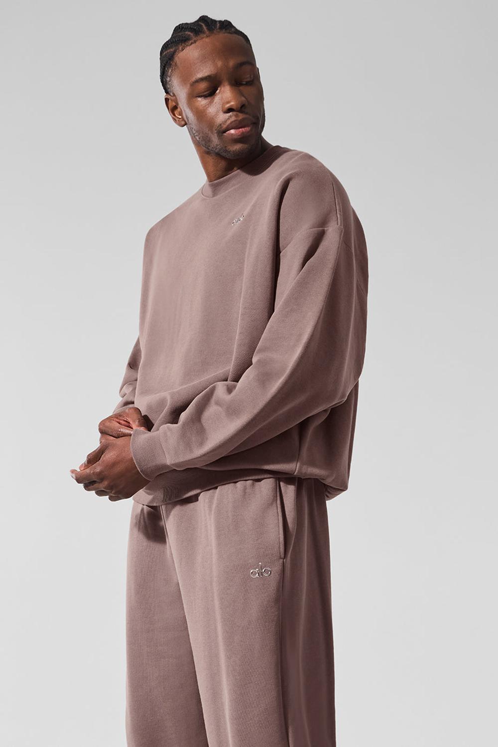Mushroom Men Alo Yoga Accolade Crew Neck Pullover | Australia  97385-AQWD