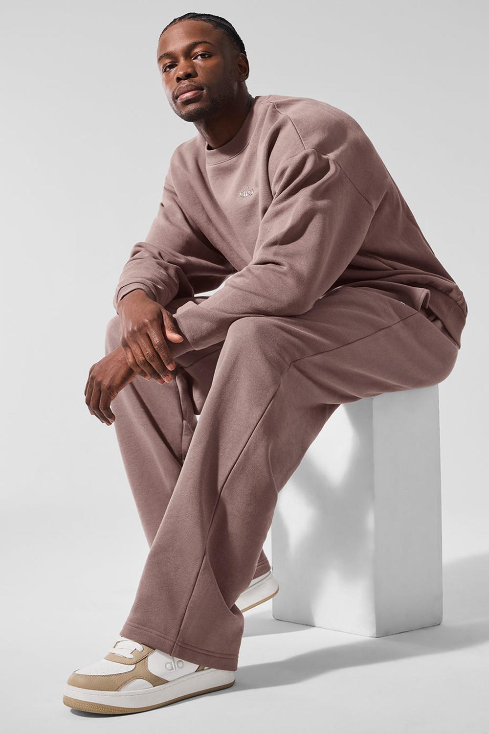 Mushroom Men Alo Yoga Accolade Crew Neck Pullover | Australia  97385-AQWD