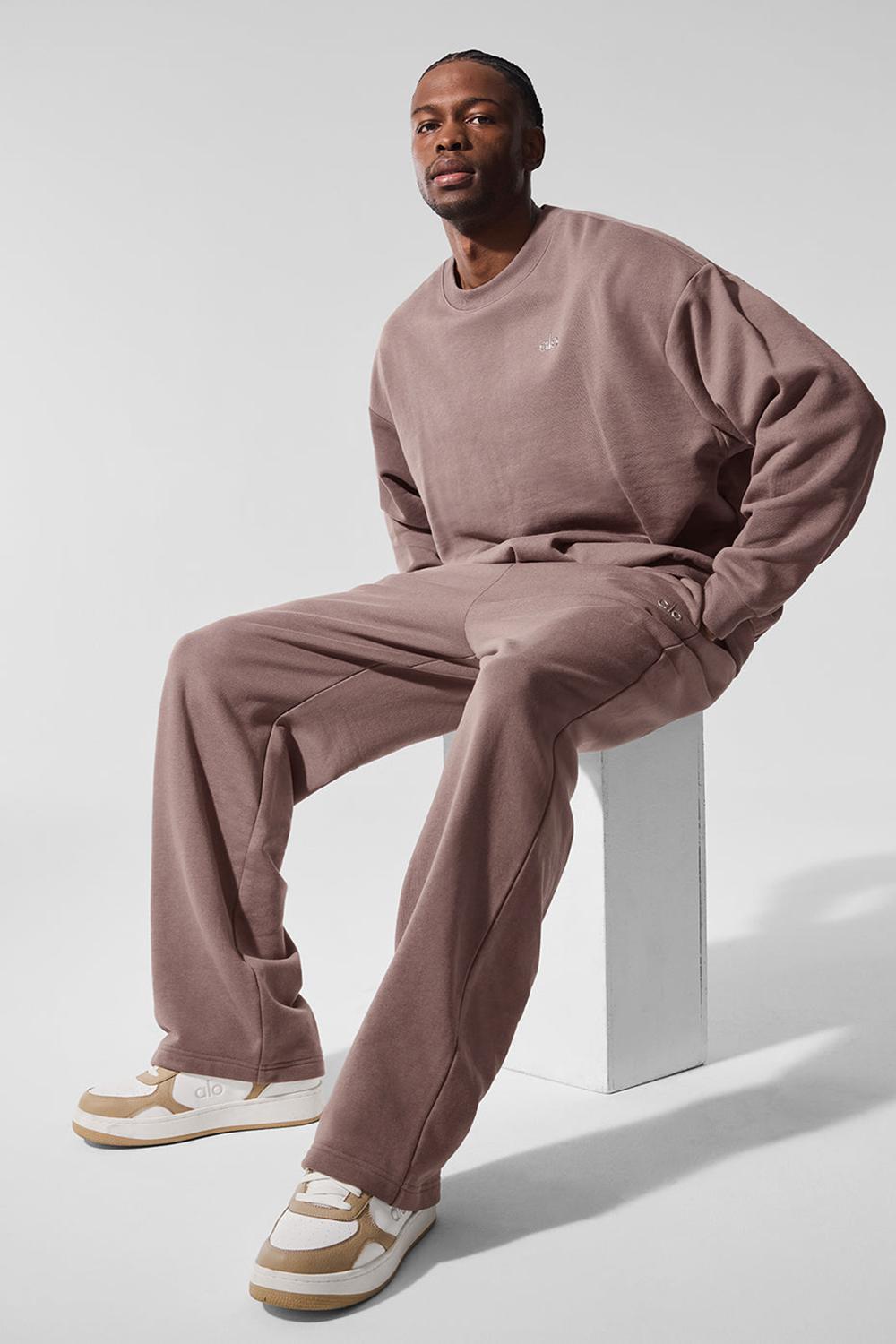 Mushroom Men Alo Yoga Accolade Straight Leg Sweatpant | Australia  84039-LVSK
