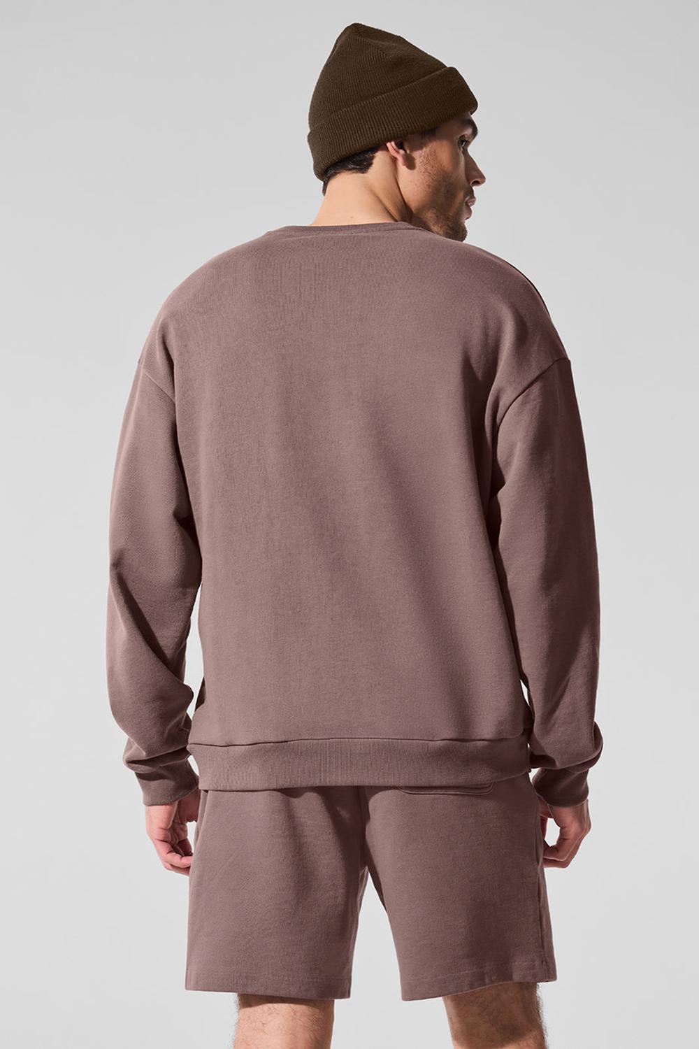 Mushroom Men Alo Yoga Chill Crew Neck Pullover | Australia  26514-CPZI