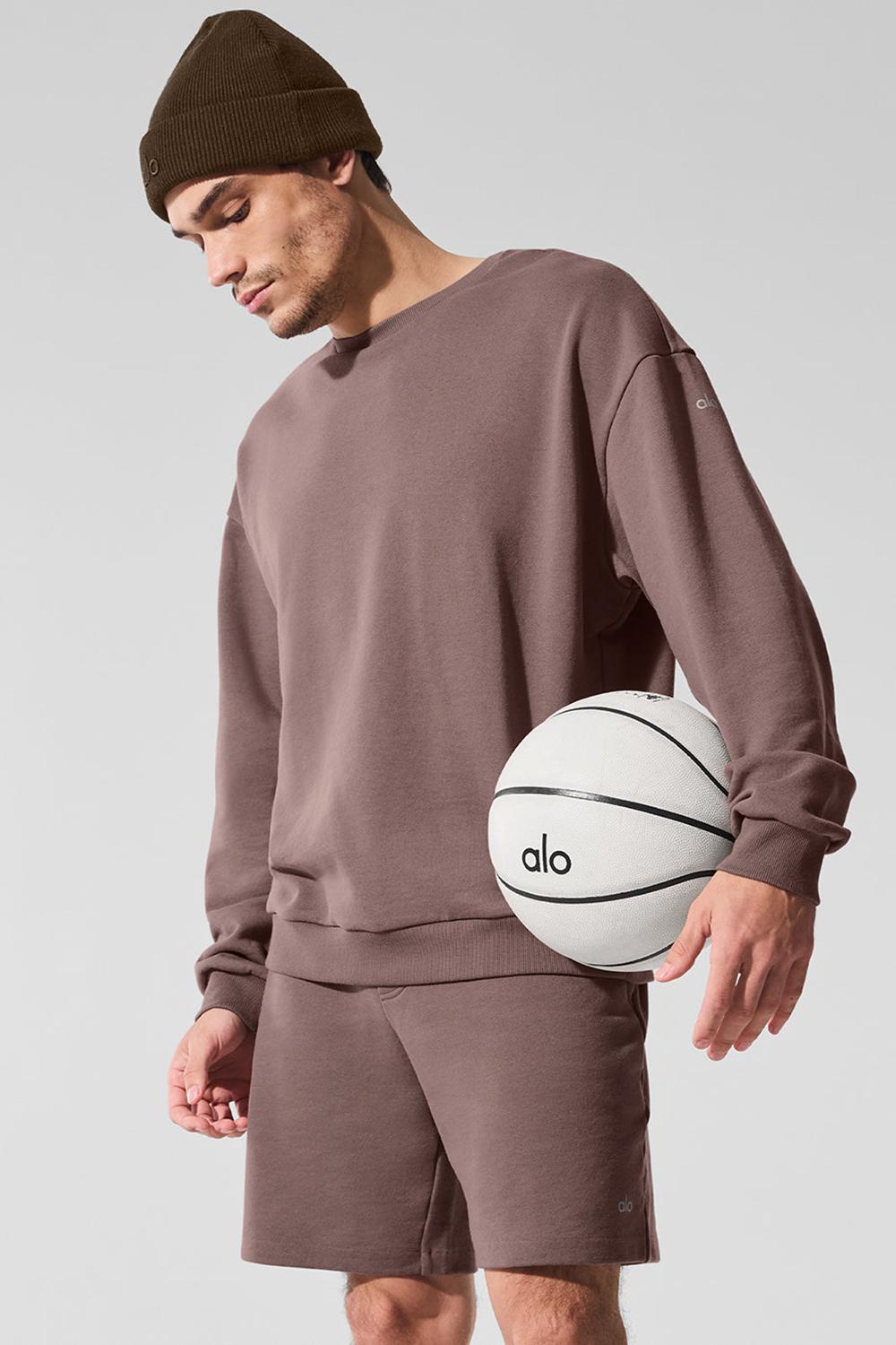 Mushroom Men Alo Yoga Chill Crew Neck Pullover | Australia  26514-CPZI