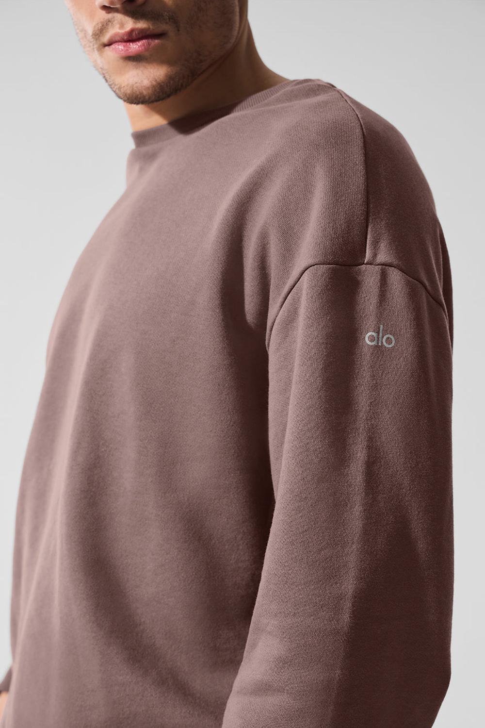 Mushroom Men Alo Yoga Chill Crew Neck Pullover | Australia  26514-CPZI