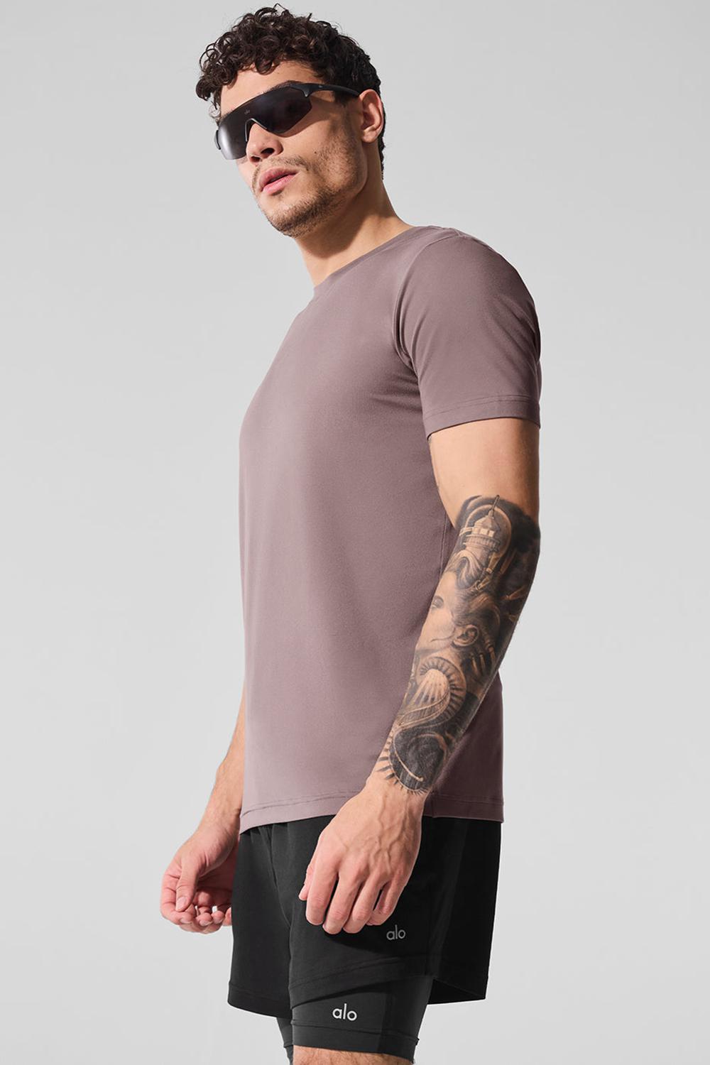 Mushroom Men Alo Yoga Conquer Reform Crewneck Short Sleeve | Australia  50693-WVHE