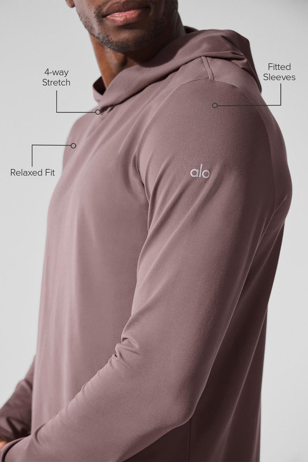Mushroom Men Alo Yoga Conquer Reform With Hood Long Sleeve | Australia  65932-BYUP