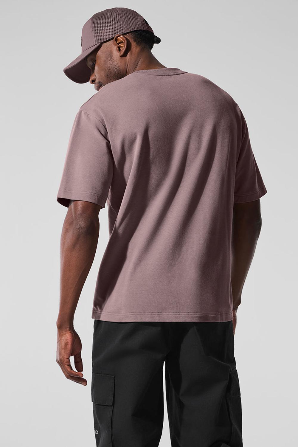 Mushroom Men Alo Yoga Double Take Short Sleeve | Australia  04183-SHDI