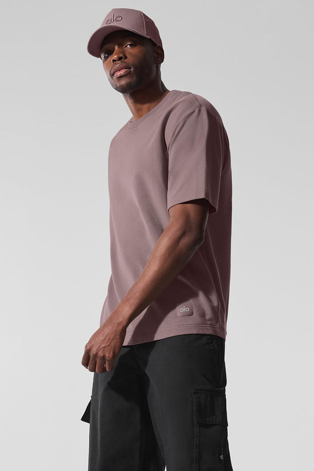 Mushroom Men Alo Yoga Double Take Short Sleeve | Australia  04183-SHDI