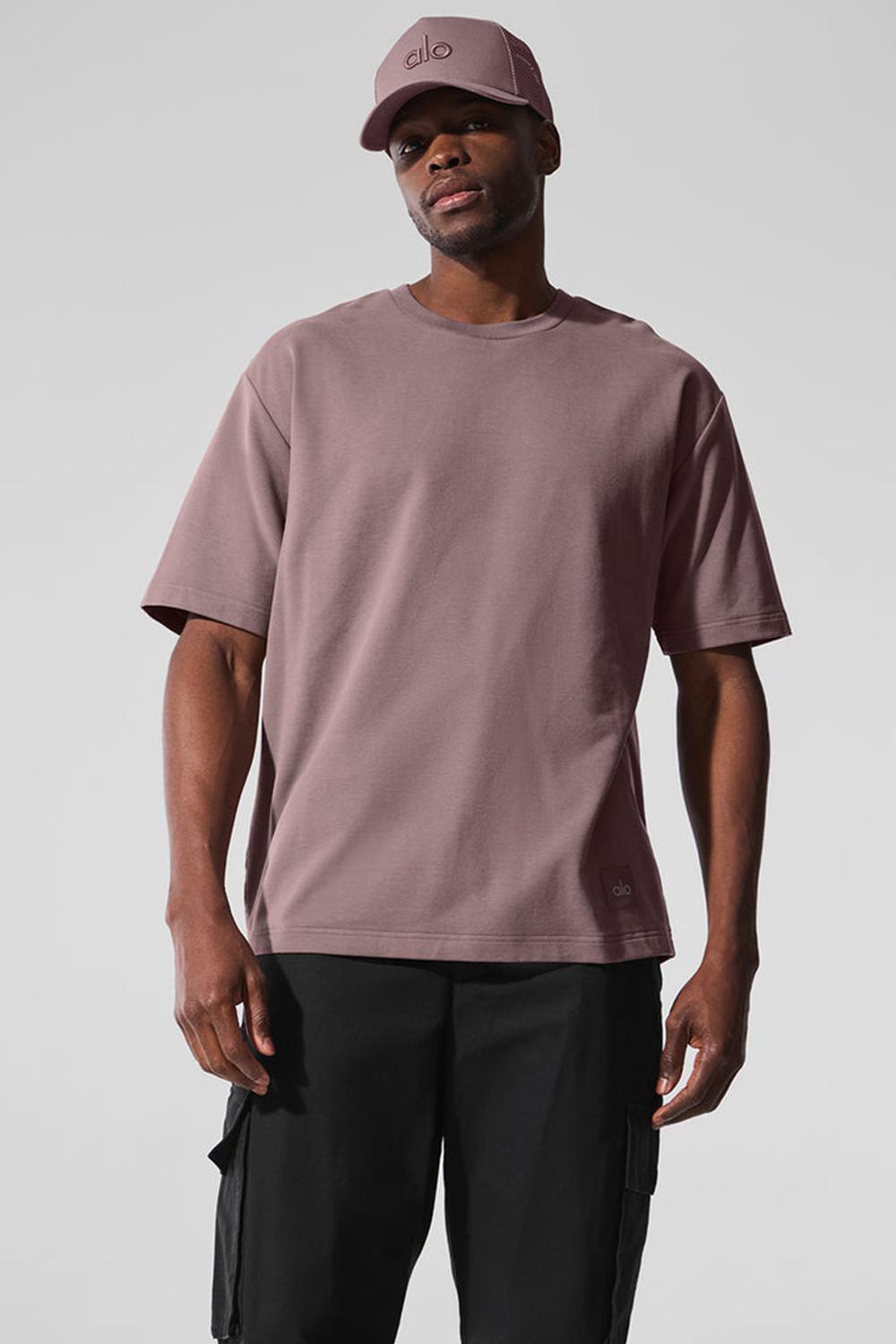 Mushroom Men Alo Yoga Double Take Short Sleeve | Australia  04183-SHDI