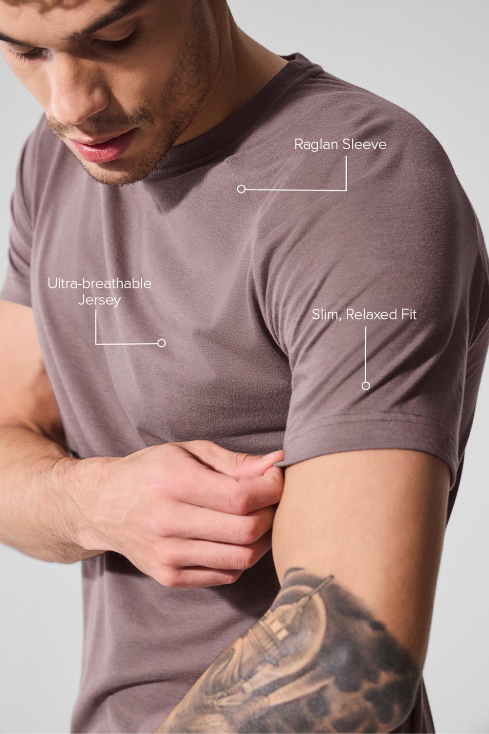 Mushroom Men Alo Yoga Triumph Raglan Tee | Australia  58413-JTRM