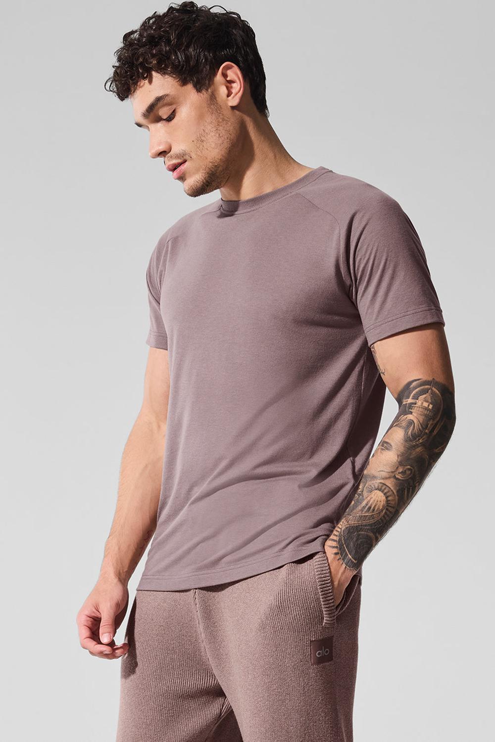 Mushroom Men Alo Yoga Triumph Raglan Tee | Australia  58413-JTRM