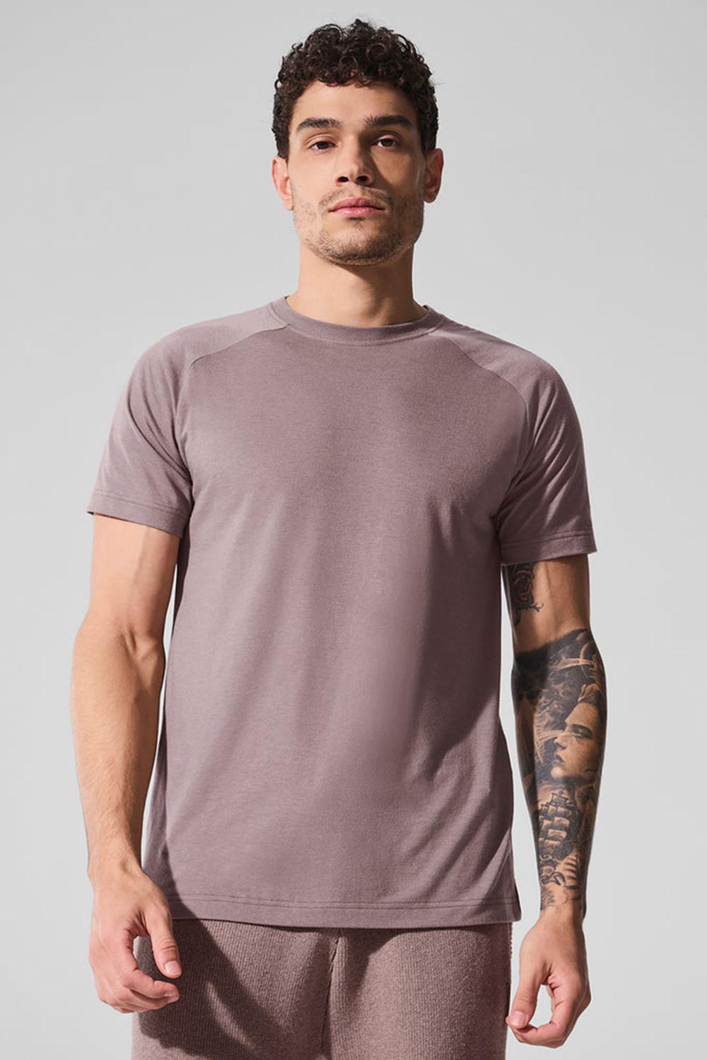 Mushroom Men Alo Yoga Triumph Raglan Tee | Australia  58413-JTRM