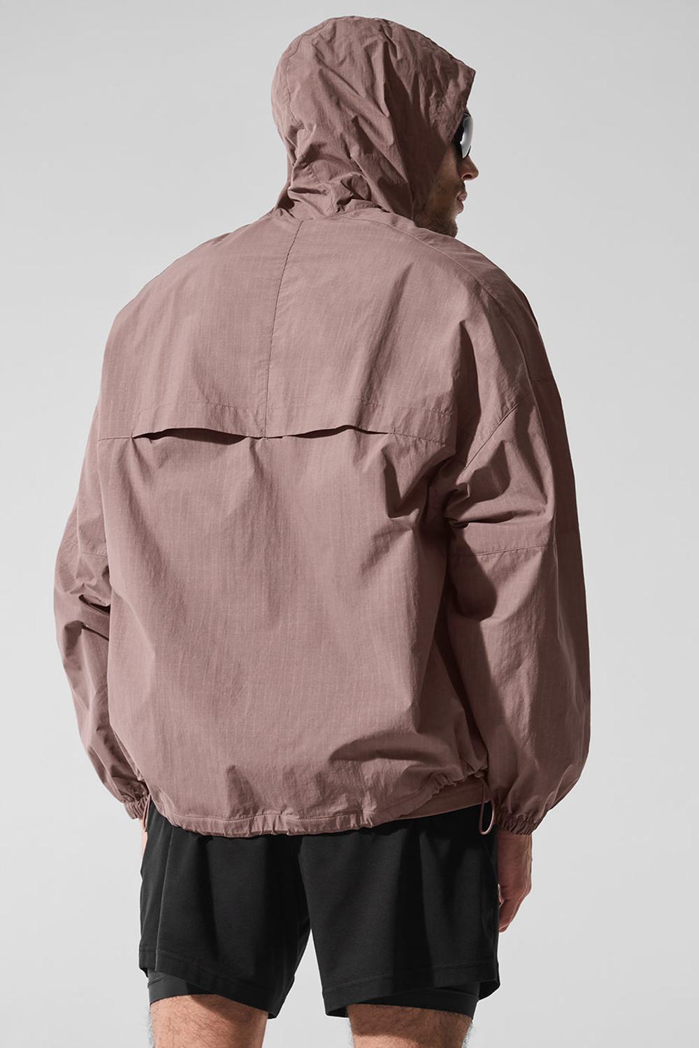 Mushroom Men Alo Yoga Vantage Nylon Ripstop Track Jacket | Australia  97853-TVQJ