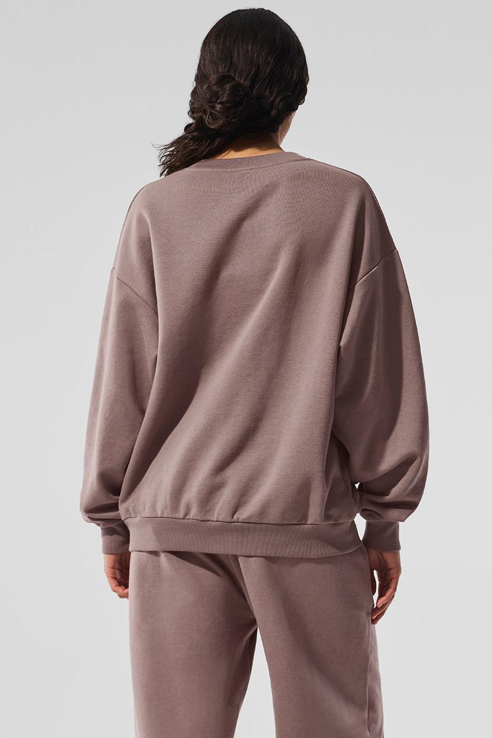 Mushroom Women Alo Yoga Accolade Crew Neck Pullover | Australia  53812-VNLB