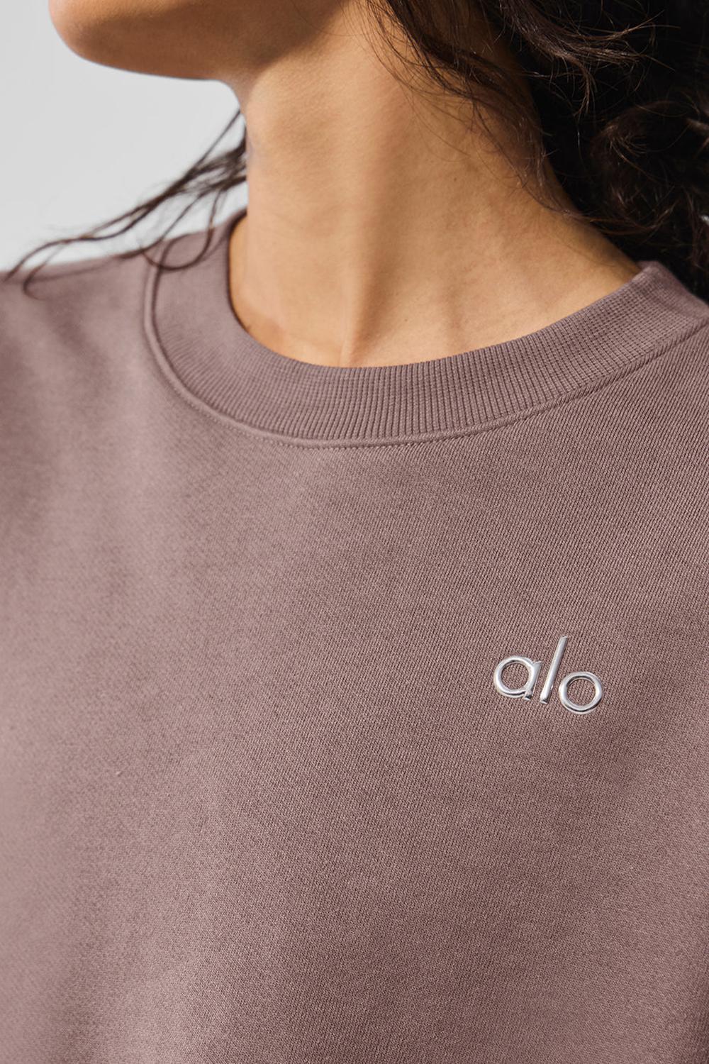 Mushroom Women Alo Yoga Accolade Crew Neck Pullover | Australia  53812-VNLB