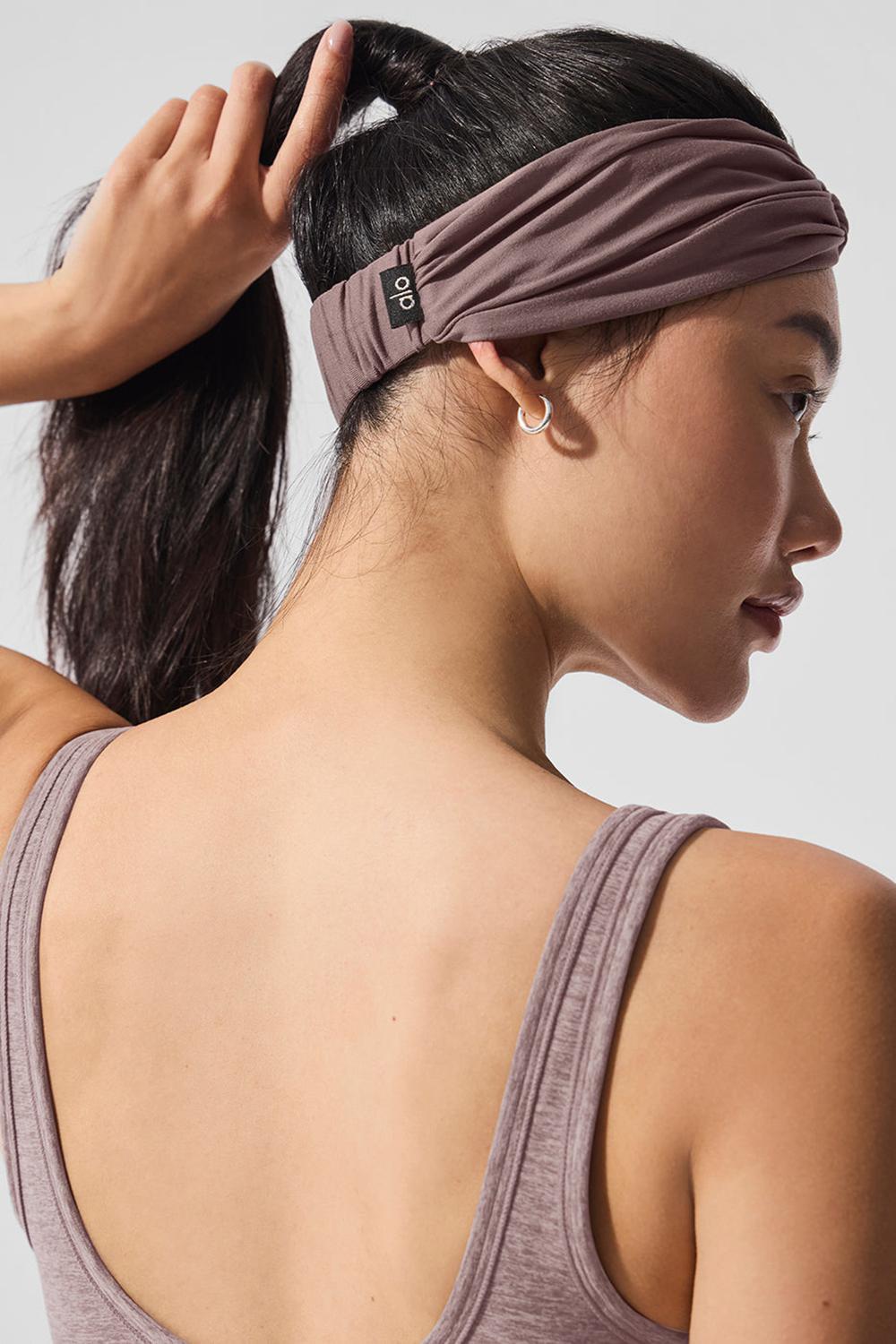 Mushroom Women Alo Yoga Alosoft Headband | Australia  52346-SEPB