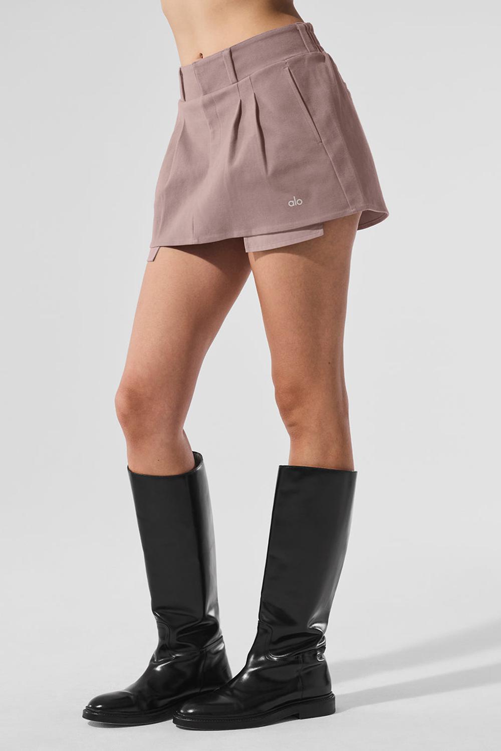Mushroom Women Alo Yoga Good Days Mini Skirt | Australia  76523-HXLE