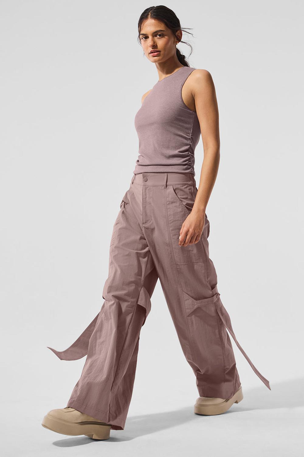 Mushroom Women Alo Yoga High-Waist Voyager Pant | Australia  80143-HAQN