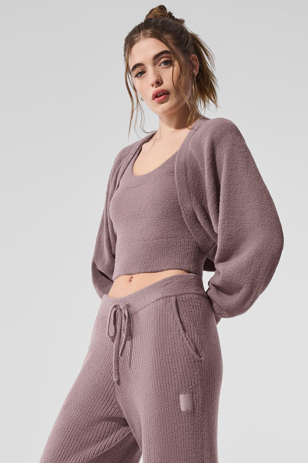Mushroom Women Alo Yoga Snuggle Up Sweater Shawl Scarf | Australia  01475-QCZD