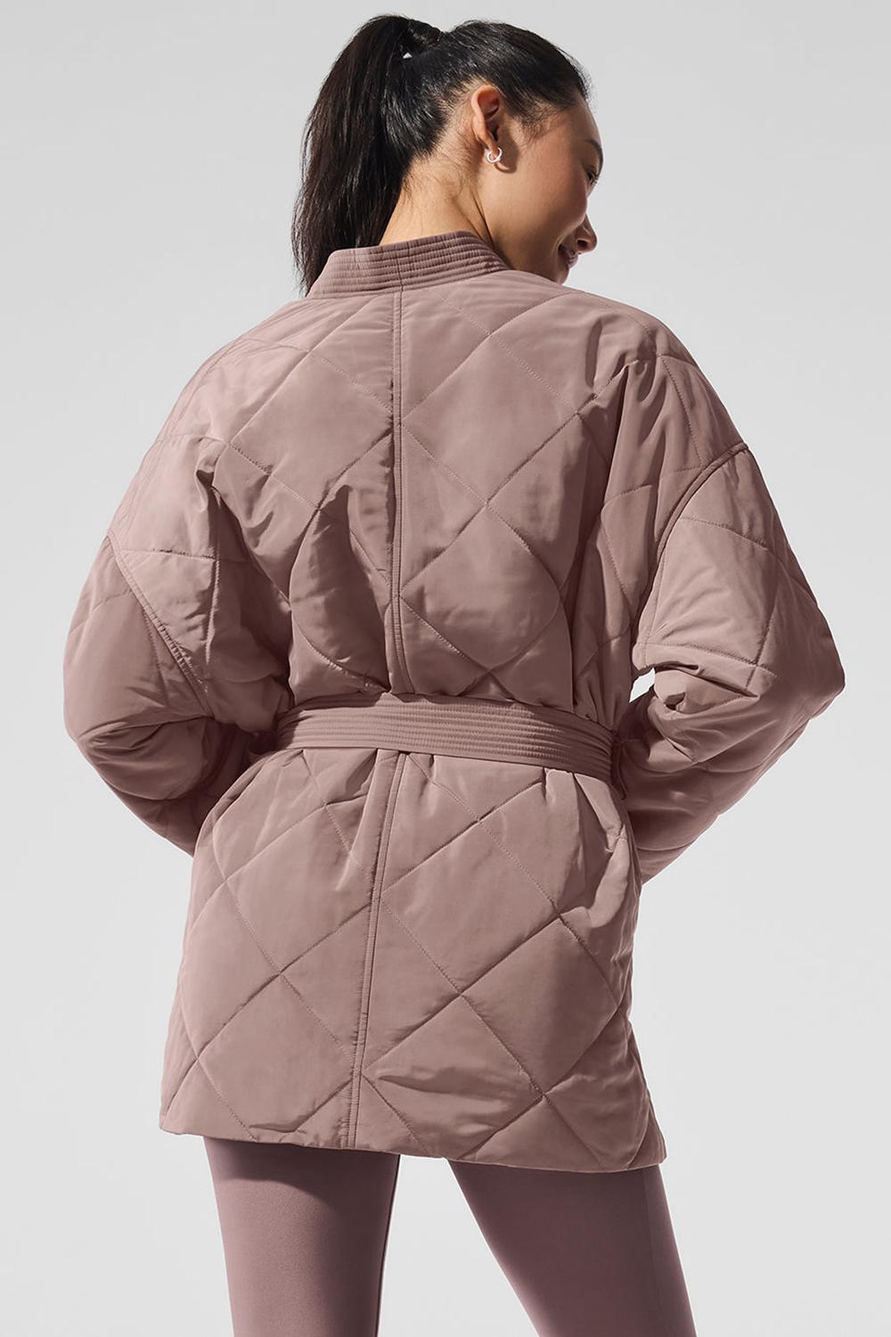 Mushroom Women Alo Yoga Urbanite Wrap Puffer Jacket | Australia  52874-JKSC