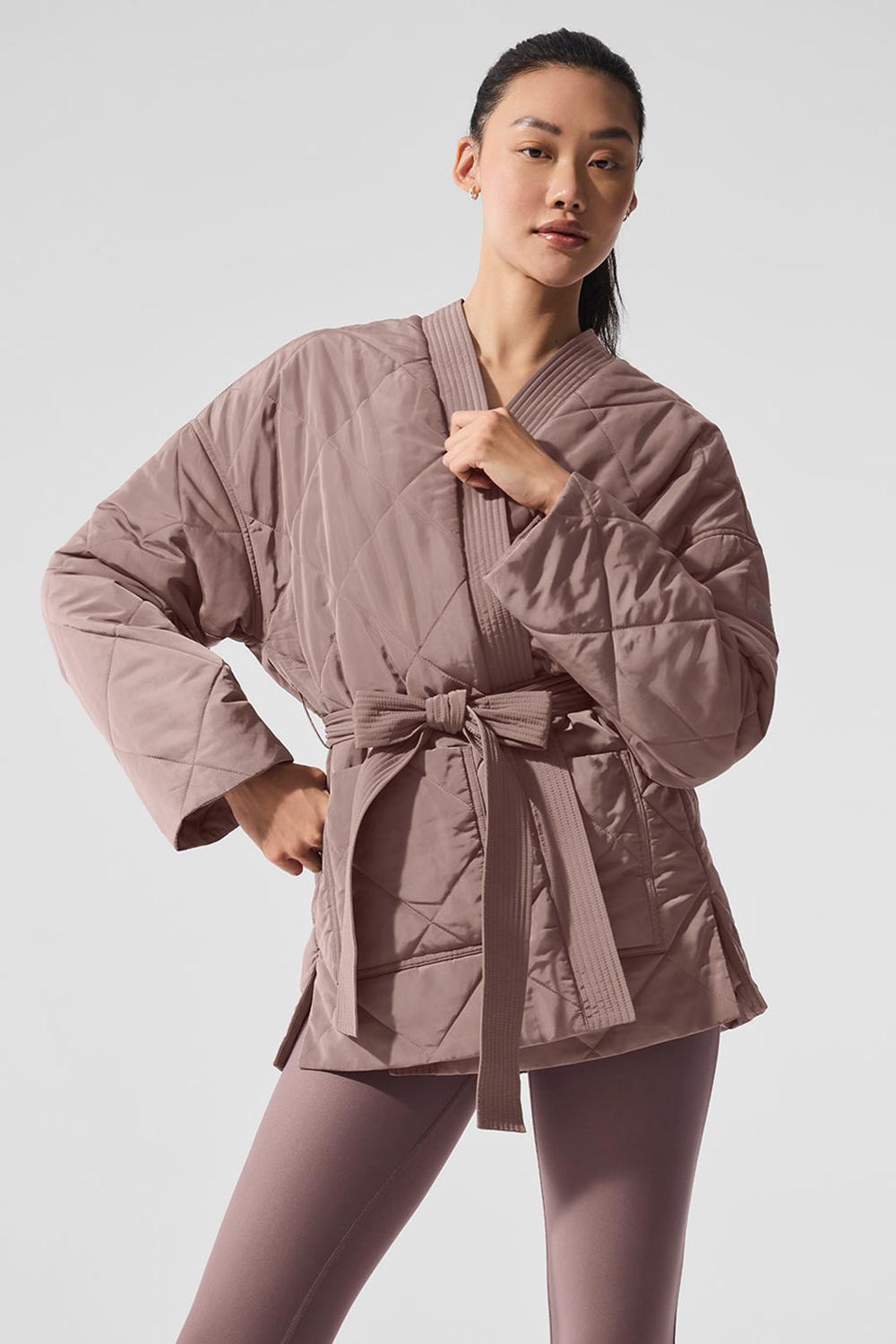 Mushroom Women Alo Yoga Urbanite Wrap Puffer Jacket | Australia  52874-JKSC