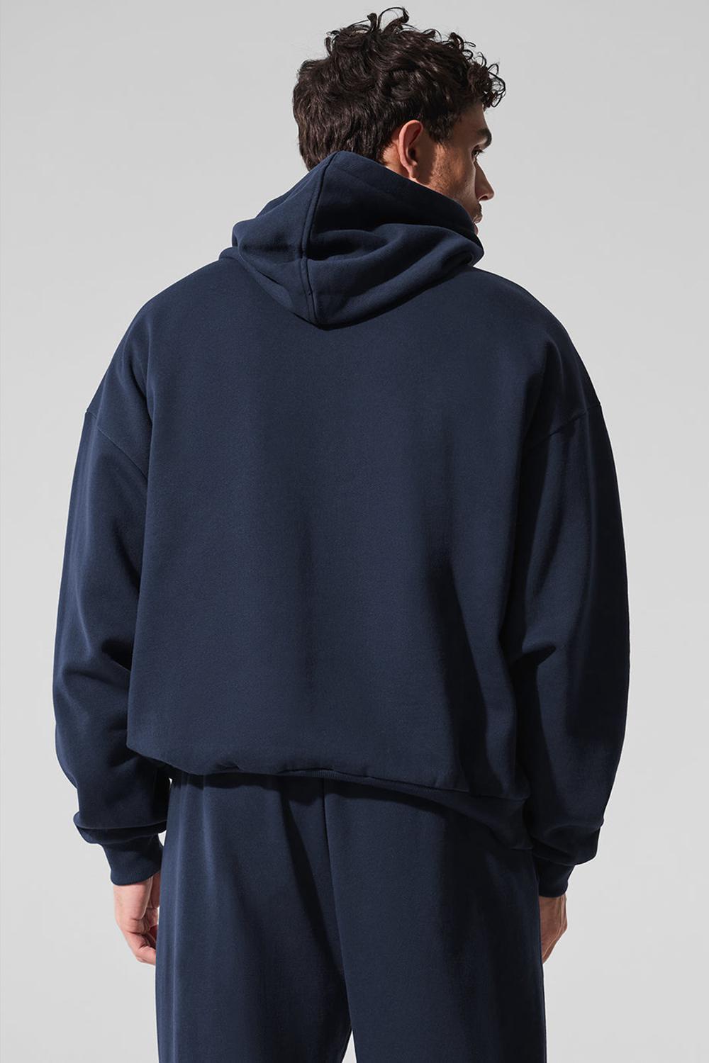 Navy Men Alo Yoga Accolade Hoodie | Australia  59127-ZYBT