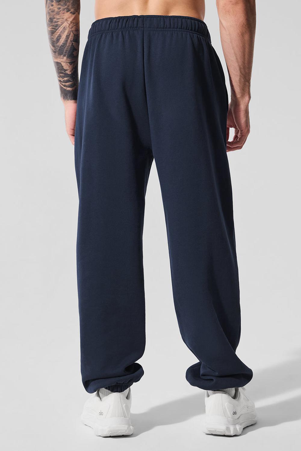 Navy Men Alo Yoga Accolade Sweatpant | Australia  60731-RPLS