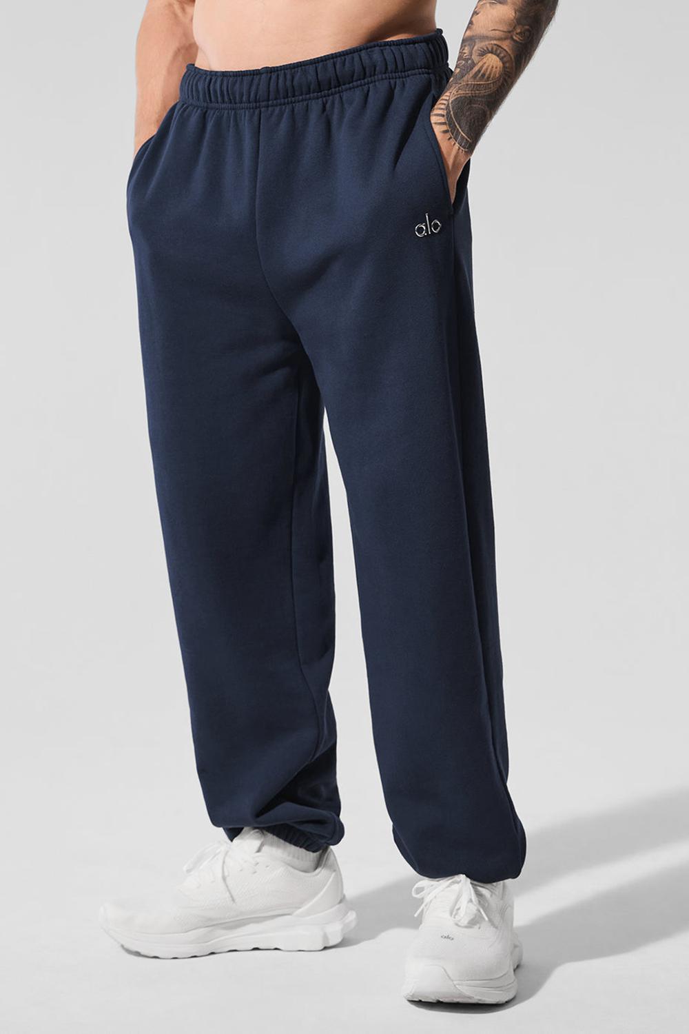 Navy Men Alo Yoga Accolade Sweatpant | Australia  60731-RPLS